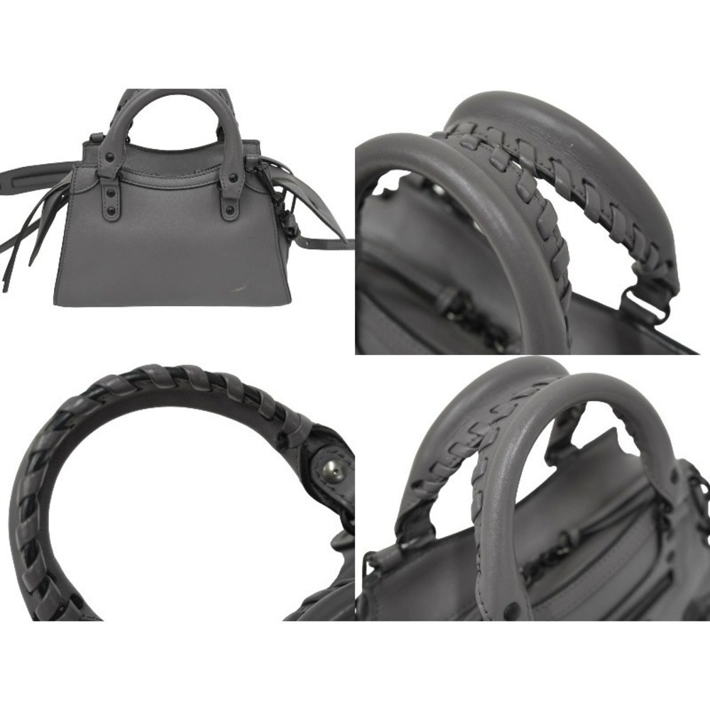 BALENCIAGA Neoclassic City Handbag Gray Leather Black Hardware - Picture 3 of 10